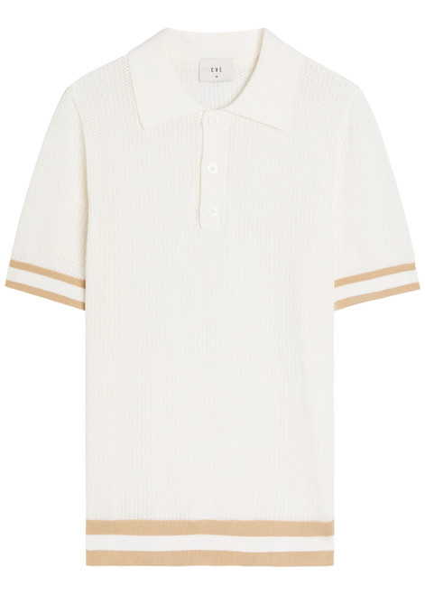 CHE-Quinn open-knit polo shirt