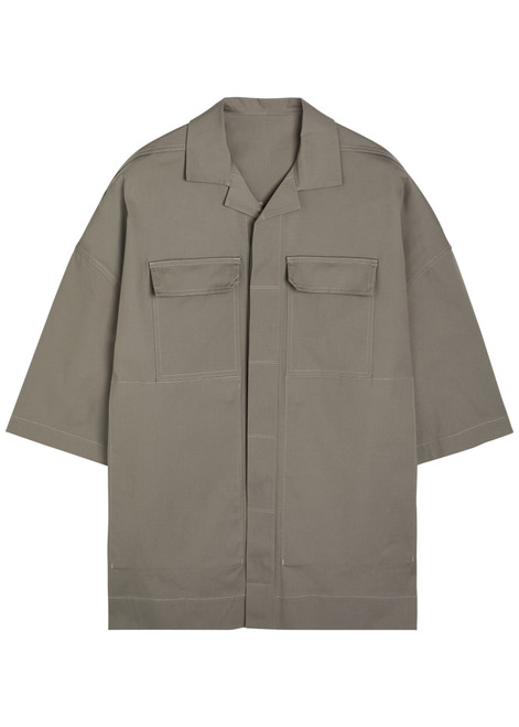 RICK OWENS-Magnum Tommy oversized stretch-cotton poplin shirt