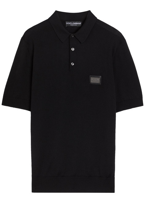 DOLCE & GABBANA-Wool polo shirt