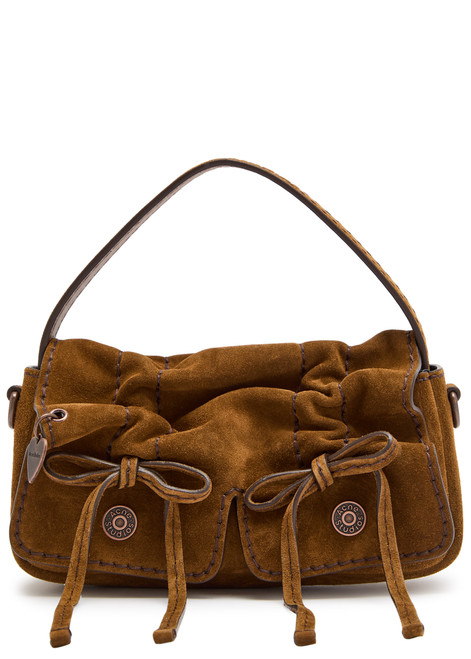 ACNE STUDIOS-Multipocket Micro suede cross-body bag