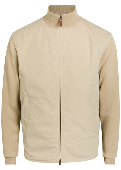 TODS-Ribbed-knit and cotton jacket