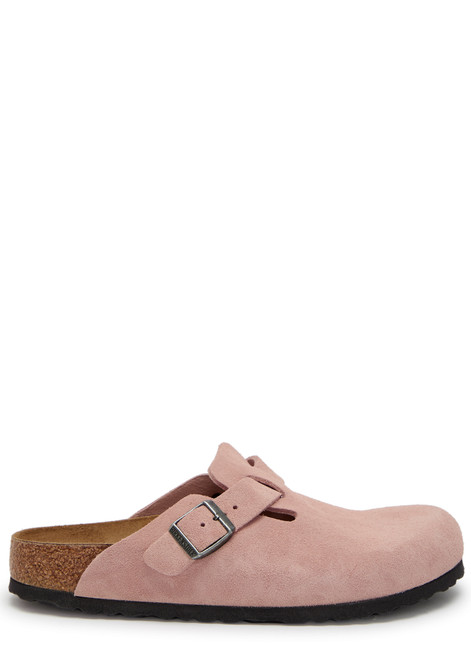 BIRKENSTOCK-Boston brushed suede clogs