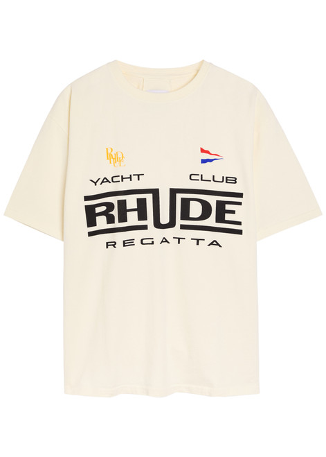 RHUDE-Regatta printed cotton T-shirt