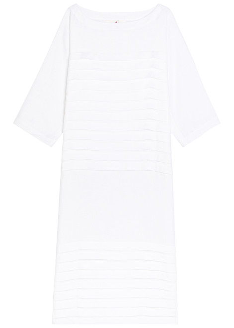 LES VACANCES D'IRINA-Cleo pleated linen midi dress
