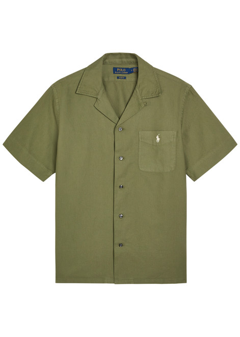 POLO RALPH LAUREN-Logo-embroidered cotton shirt