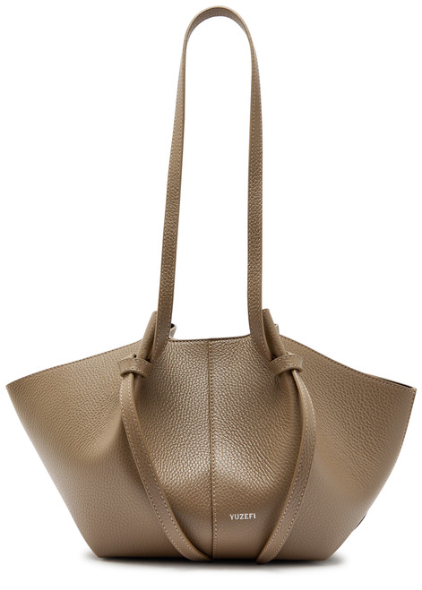 YUZEFI-Mochi pebbled leather shoulder bag