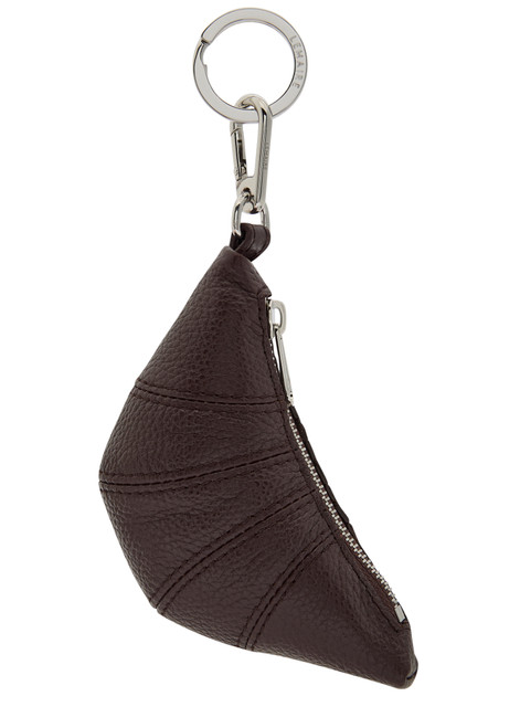 LEMAIRE-Croissant mini grained leather bag charm