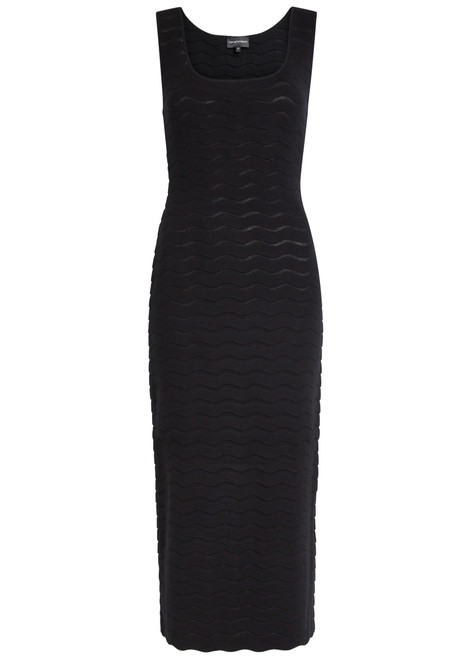 EMPORIO ARMANI-Textured-knit midi dress