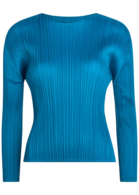 PLEATS PLEASE ISSEY MIYAKE-Pleated woven top