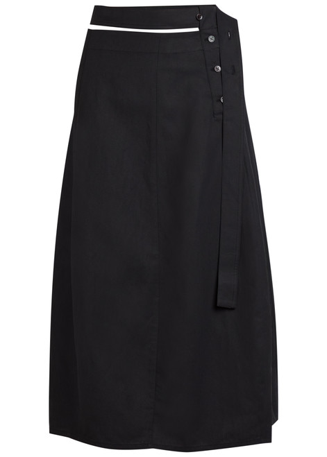 STUDIO NICHOLSON-Belted midi skirt 