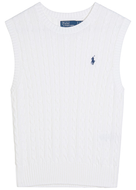 POLO RALPH LAUREN-Cable-knit cotton vest