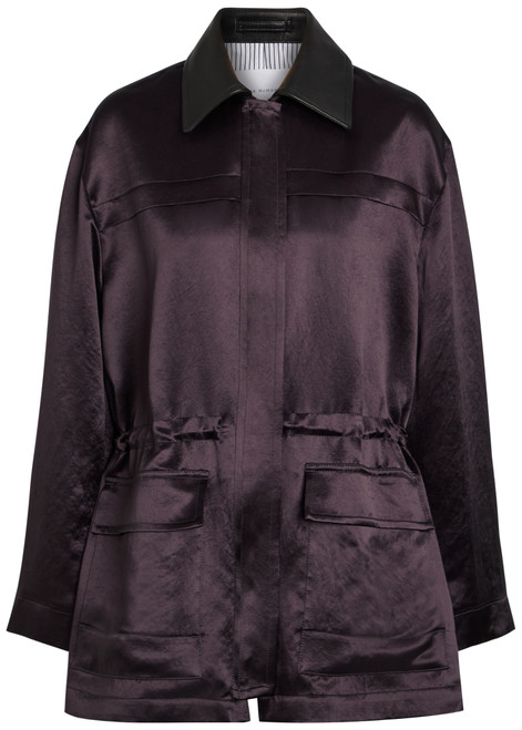 MARIA MCMANUS-Drawstring satin parka