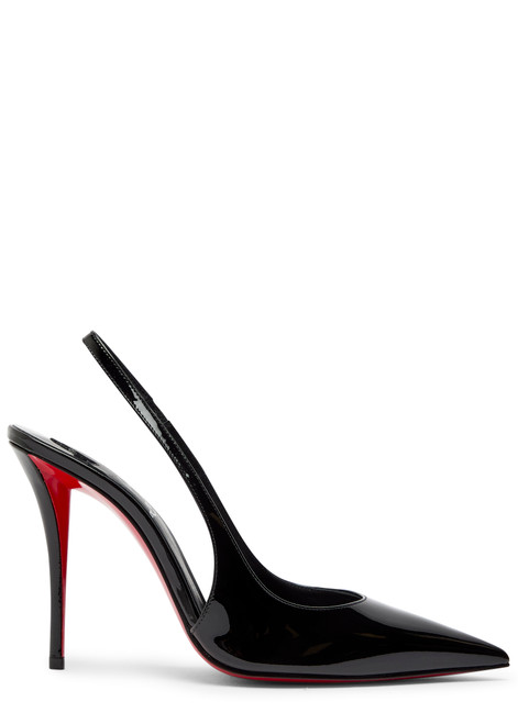 CHRISTIAN LOUBOUTIN-Miss Z 100 patent leather slingback pumps