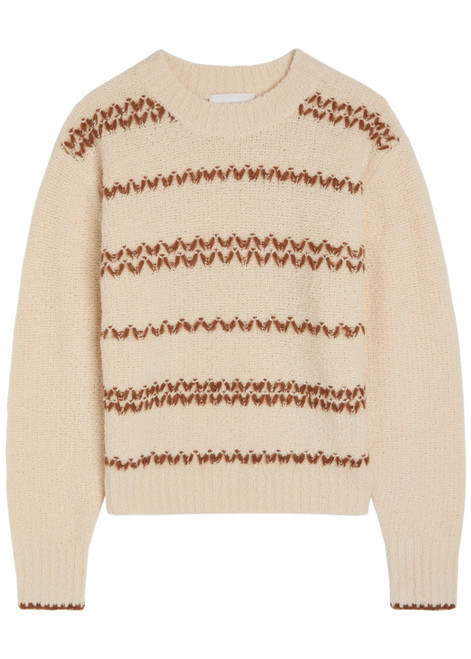 ISABEL MARANT ÉTOILE-Roxane embroidered wool-blend jumper