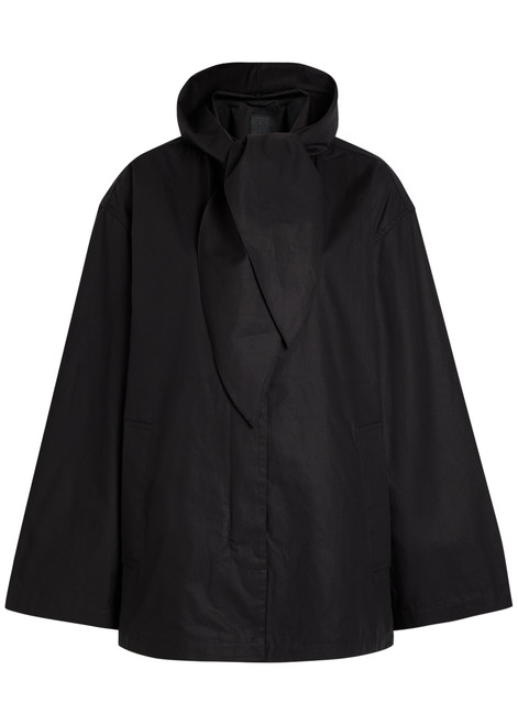 TOTEME-Hooded scarf-effect cotton jacket