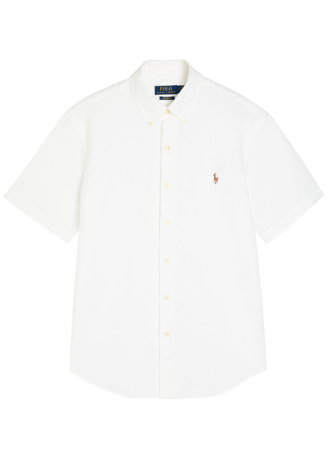 POLO RALPH LAUREN-Logo-embroidered cotton shirt