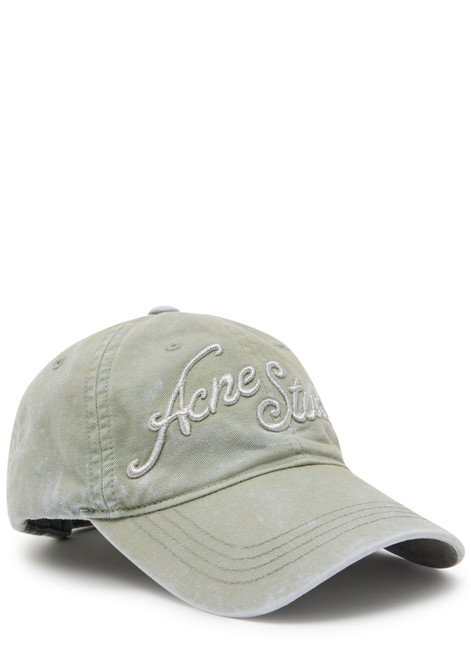 ACNE STUDIOS-Logo-embroidered cotton cap