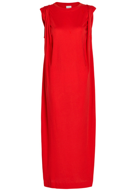 DRIES VAN NOTEN-Hutty gathered cotton midi dress