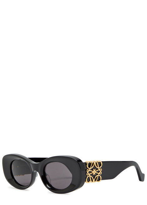 LOEWE-Anagram oval-frame sunglasses