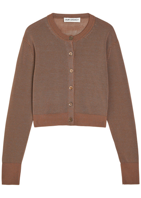 OUR LEGACY-Micro cotton-blend cardigan 