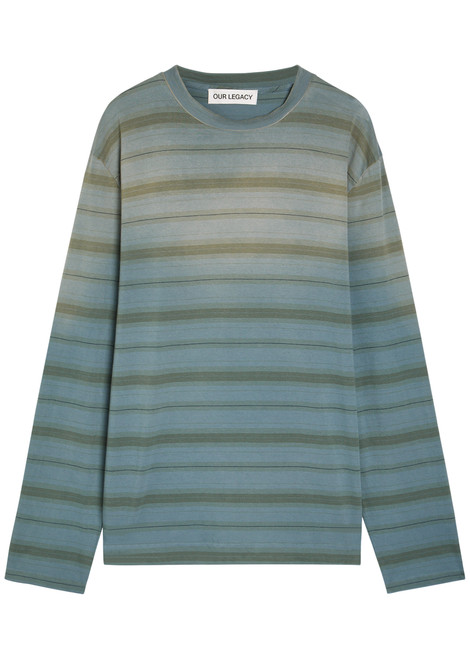 OUR LEGACY-Box striped cotton T-shirt