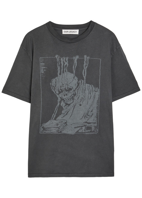 OUR LEGACY-Box printed cotton T-shirt