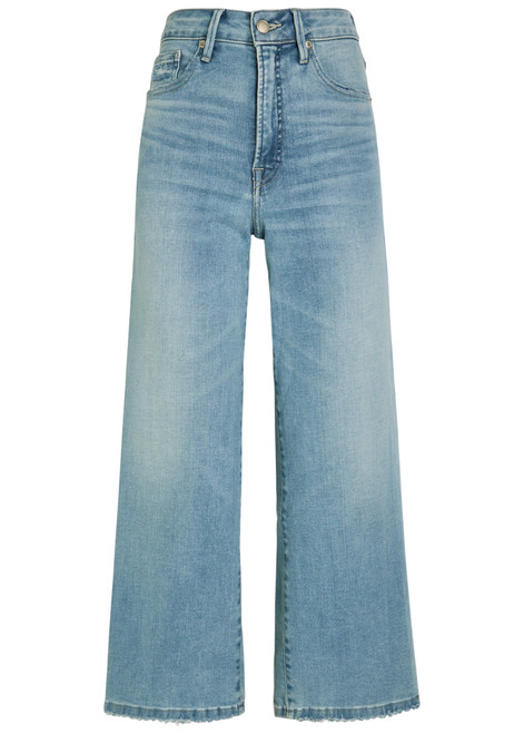GOOD AMERICAN-Good Waist Palazzo cropped wide-leg jeans