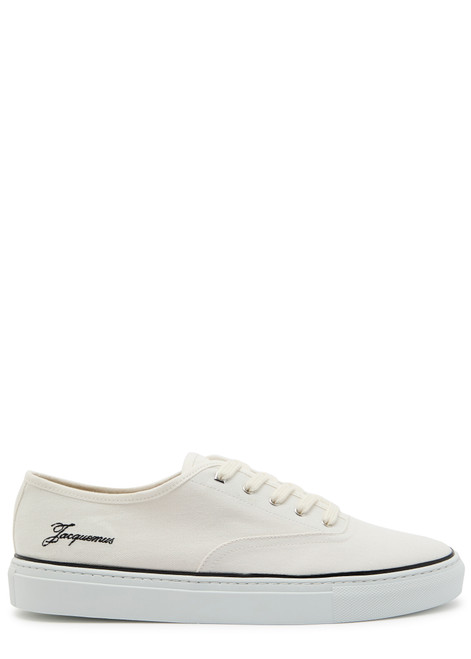 JACQUEMUS-Les Fefe logo-embroidered canvas sneakers