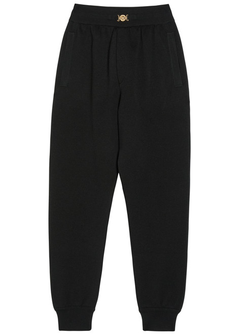 VERSACE-Cotton and cashmere-blend trousers