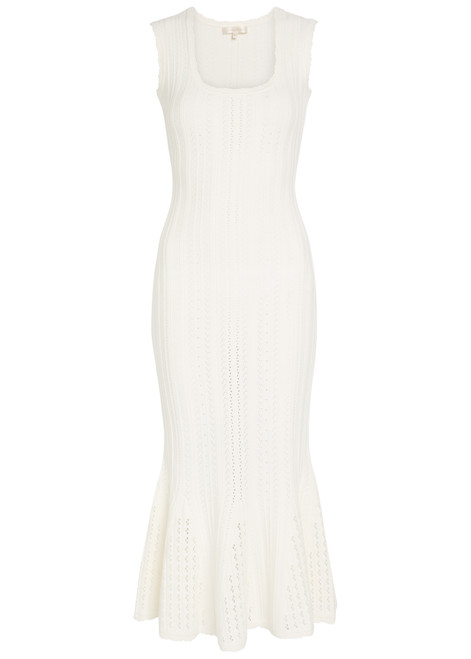 LOVESHACKFANCY-Tayleen pointelle-knit midi dress