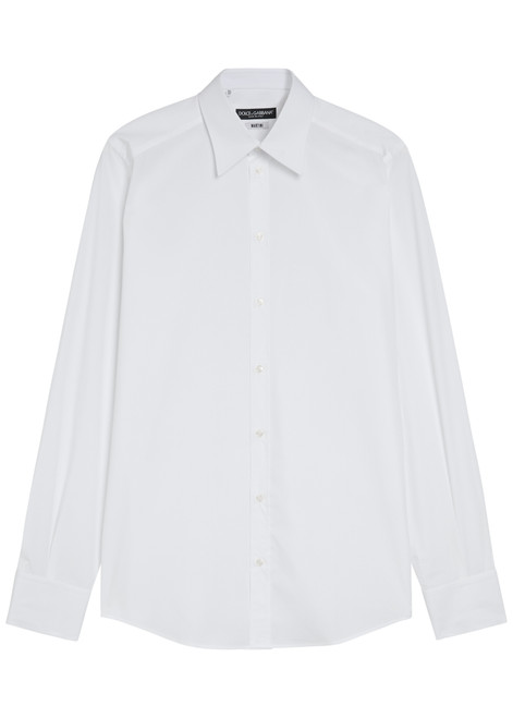 DOLCE & GABBANA-Cotton-poplin shirt