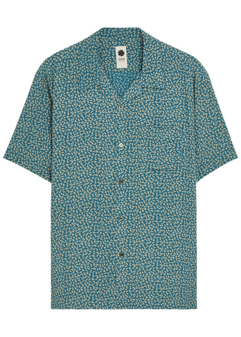 VOWELS-Deer printed rayon shirt