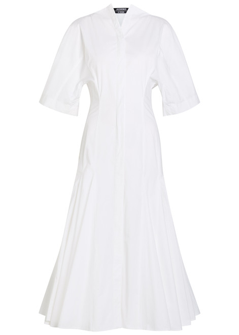 JACQUEMUS-La Robe Moisson cotton-poplin midi dress