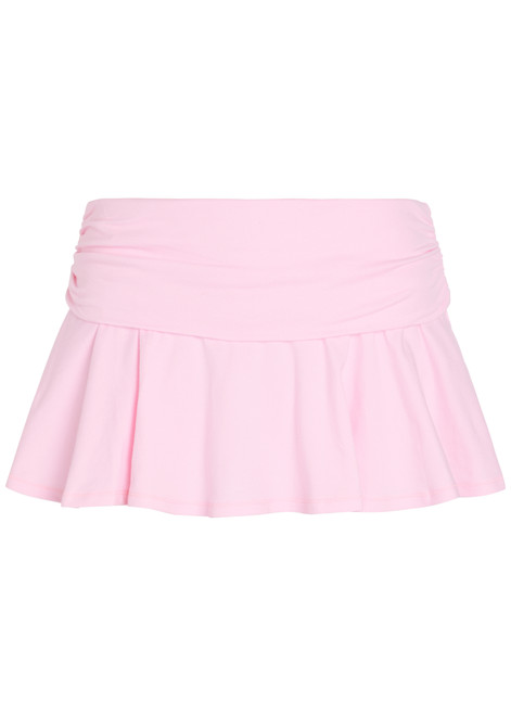 SKIMS-Foldover stretch-cotton mini skort