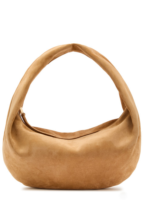 KHAITE-Olivia suede top handle bag