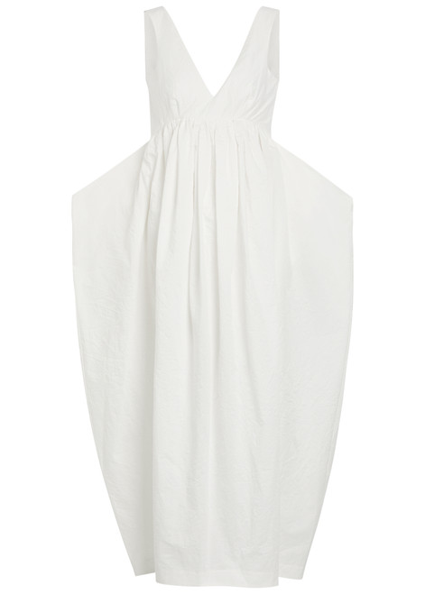 ROHE-Sculpted cotton-blend poplin maxi dress