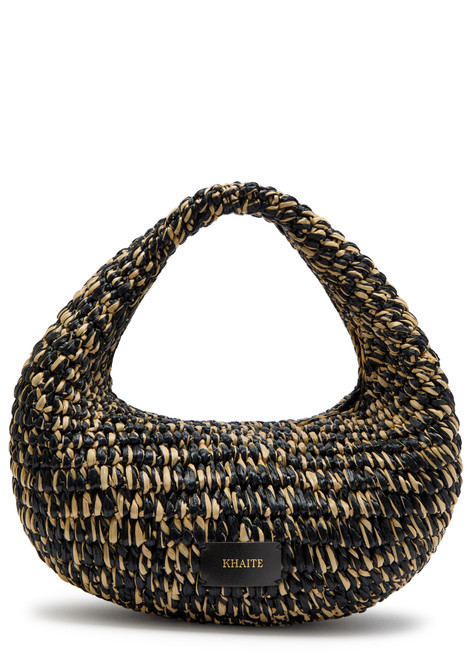 KHAITE-Olivia medium raffia top handle bag