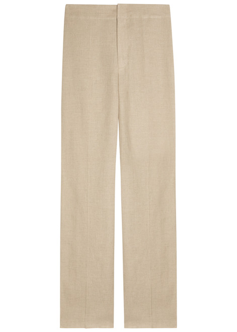 TODS-Straight-leg linen trousers 