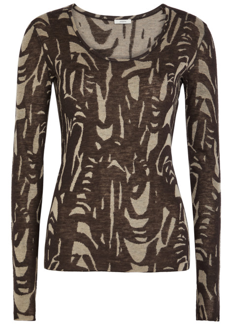 JOSEPH-Villa patterned cashmere top