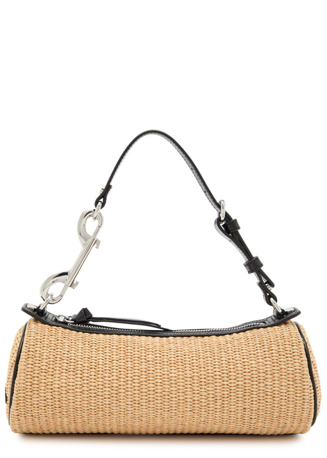 VIVIENNE WESTWOOD-Cindy raffia cylinder bag
