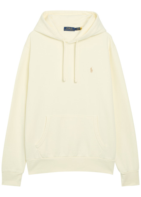 POLO RALPH LAUREN-Logo-embroidered hooded cotton sweatshirt 