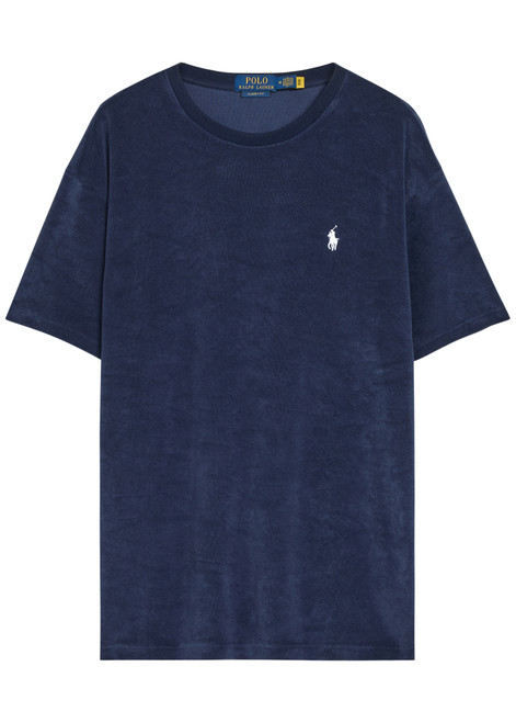 POLO RALPH LAUREN-Logo-embroidered terry T-shirt