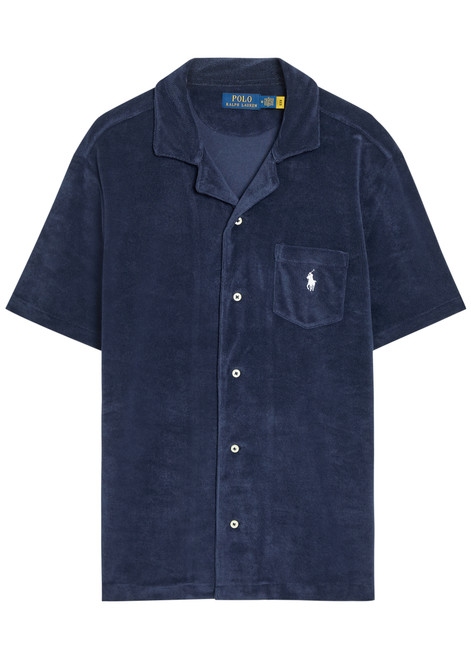POLO RALPH LAUREN-Logo-embroidered terry shirt