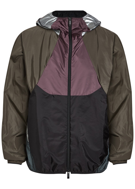 MONCLER-Sormiou packable hooded nylon windbreaker jacket