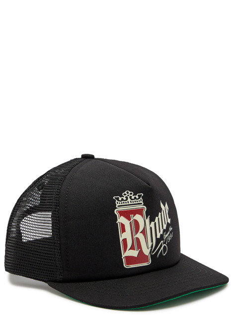 RHUDE-Fumar logo mesh and woven cap
