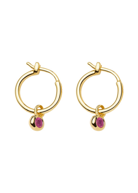 MISSOMA-July Birthstone 18kt gold vermeil earrings