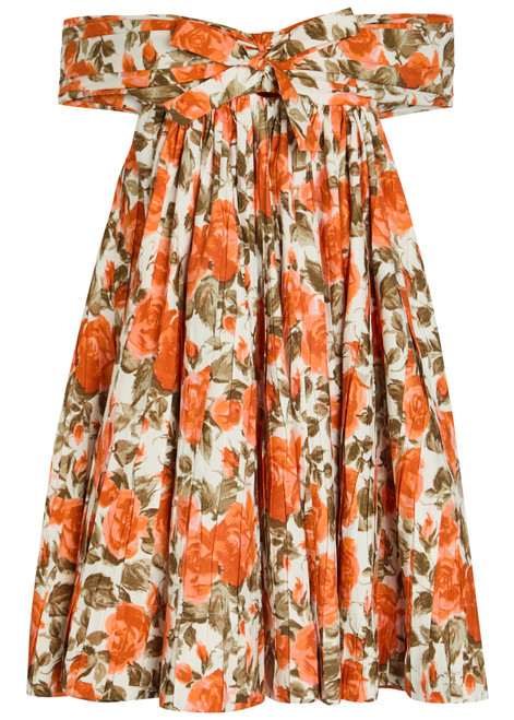 CHLOE-Floral-print cotton mini dress