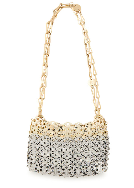 RABANNE-1969 Skyline Nano metal disc shoulder bag