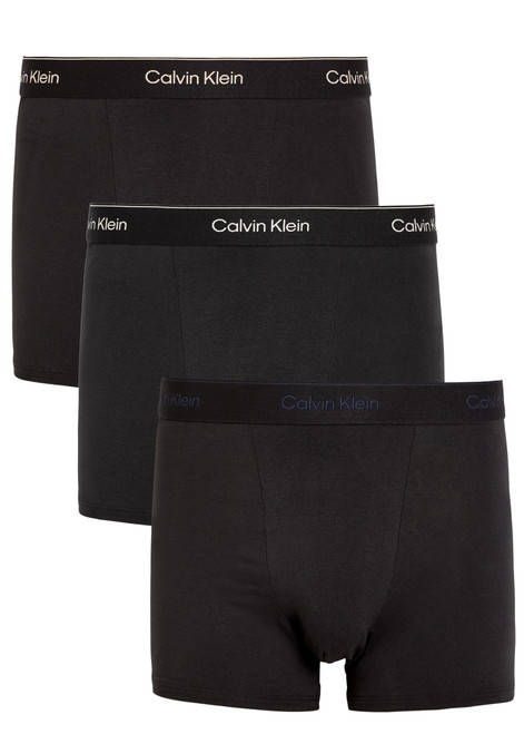 CALVIN KLEIN-Icon stretch-cotton trunks - set of three