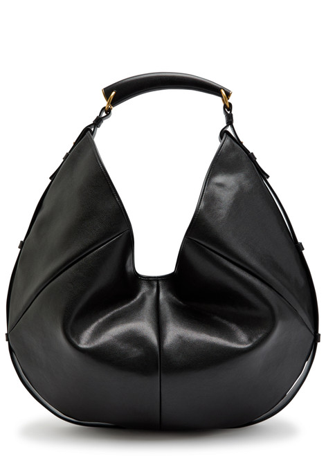SAINT LAURENT-Bo Mombasa large leather tote bag
